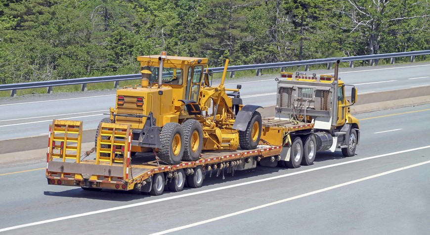 cross country heavy machinery shipping
