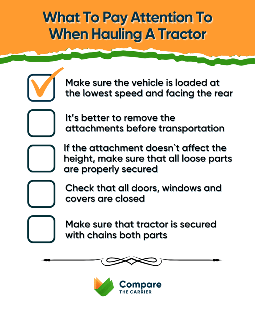 what to pay attention to when tractor transportation service