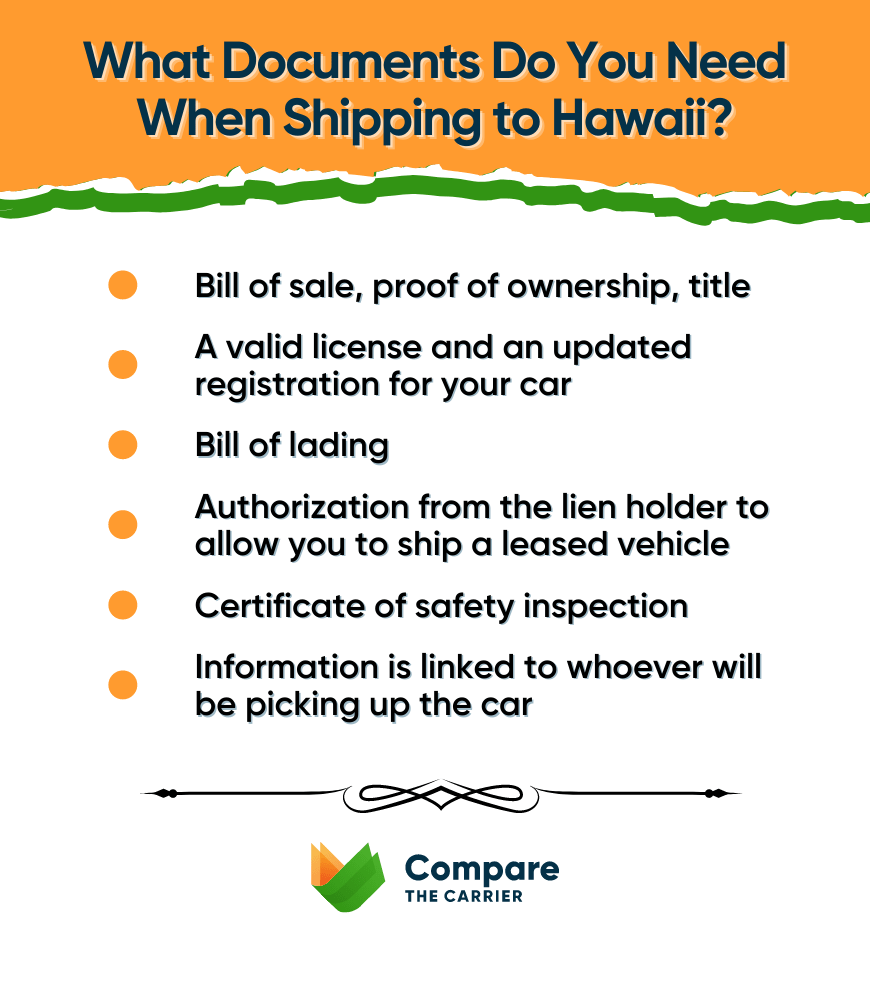 What Documents Do You Need When Transporting a Car to Hawaii?