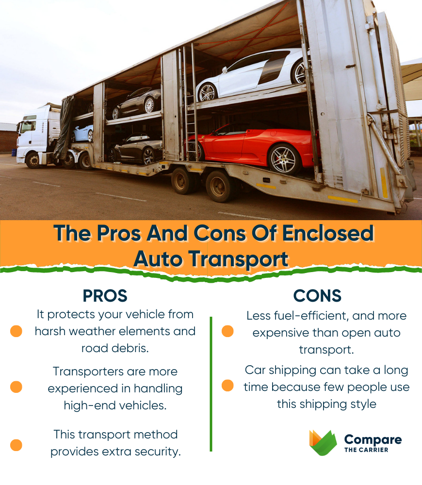 pros and cons of enclosed auto transport