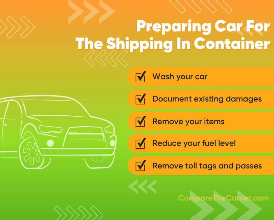 Preparing Car For the Shipping In Container