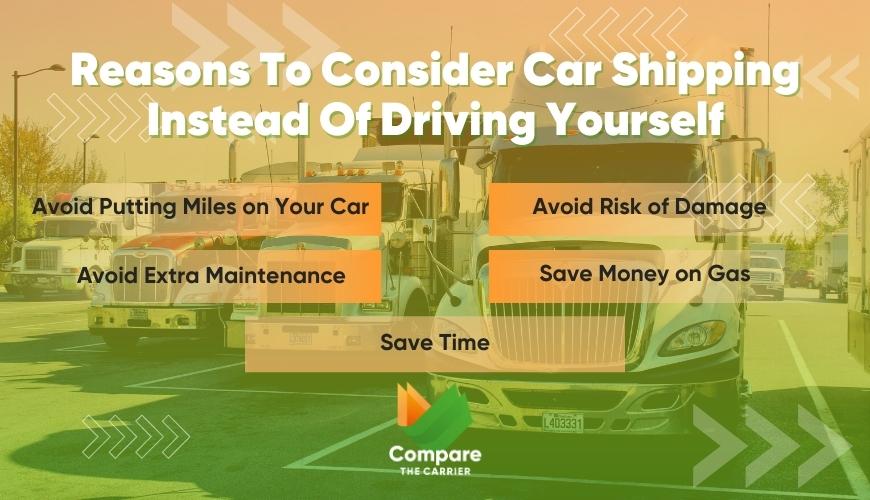 reasons you should consider car carrier instead of driving it back yourself