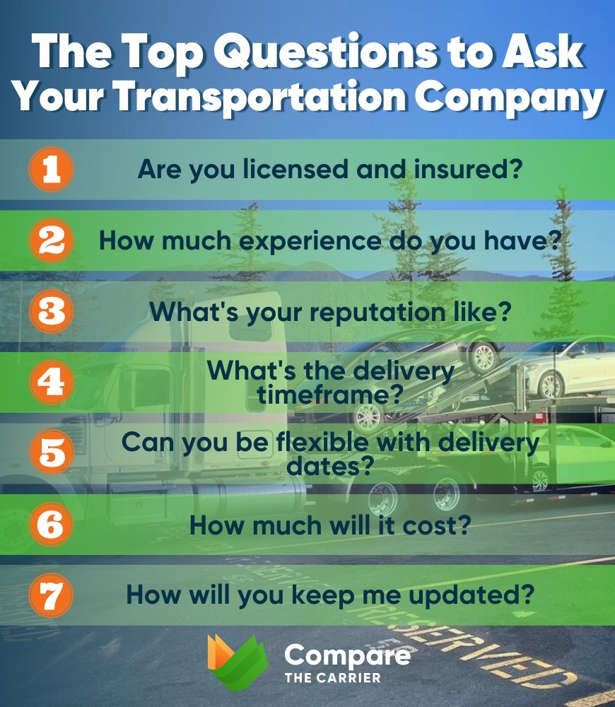 Questions to ask your shipping company