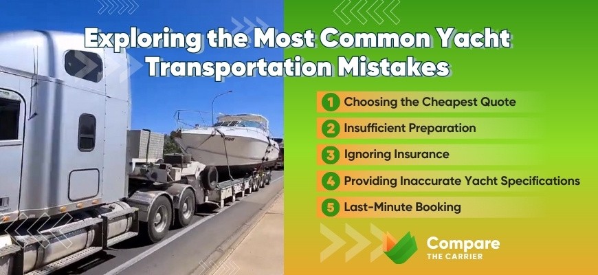 Common mistakes in yacht transportation and how to avoid them