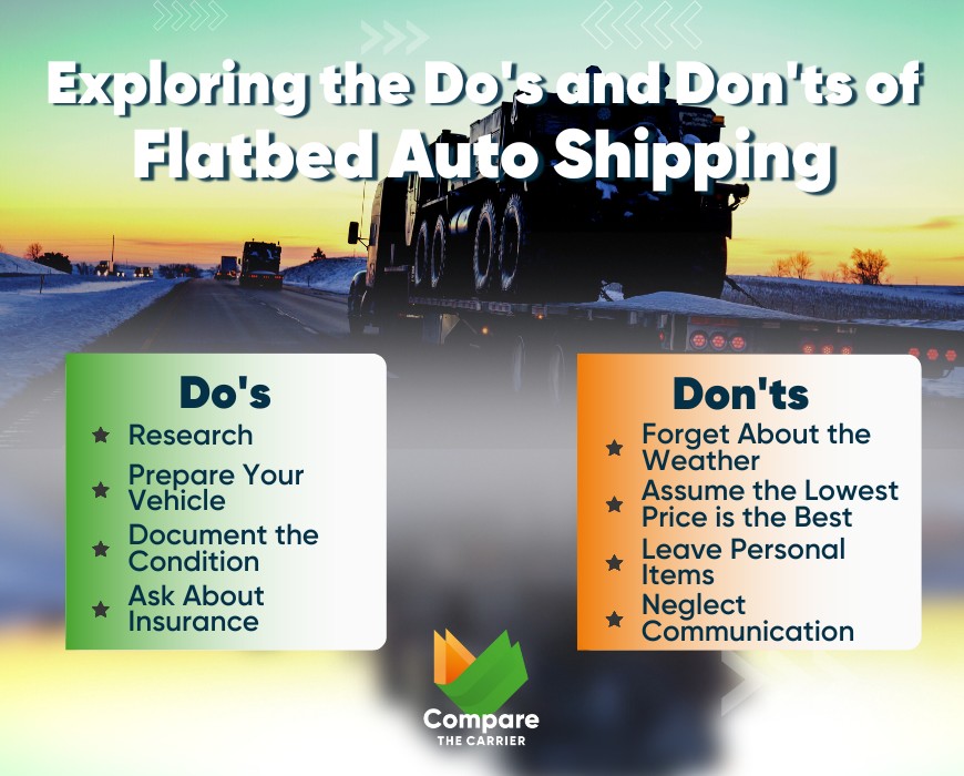 The Do's and Don'ts of Flatbed Auto Shipping