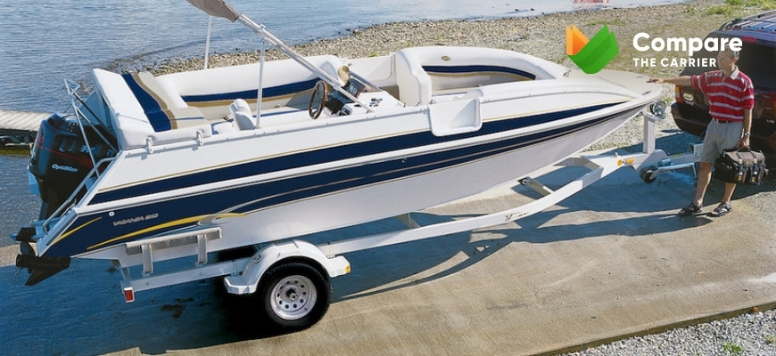 Boat Loading On The Trailer