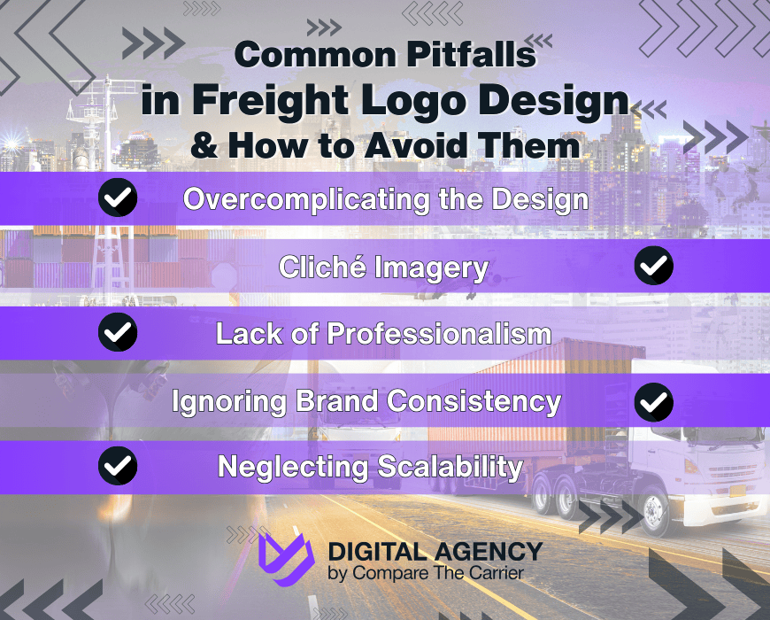 common traps when designing a logo for freight company