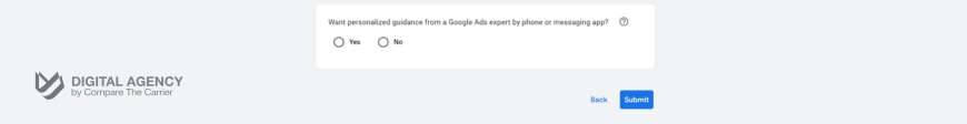 Personalized google ads Guidance (Optional)