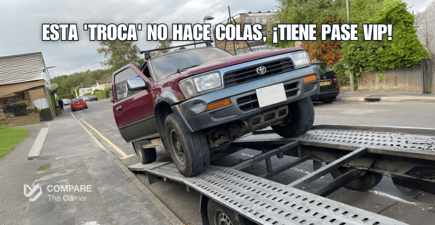 Esta 'troca' no hace colas, ¡tiene pase VIP! Esta troca no hace colas ¡tiene pase VIP Transporte Carros en Estados Unidos en 2025 4