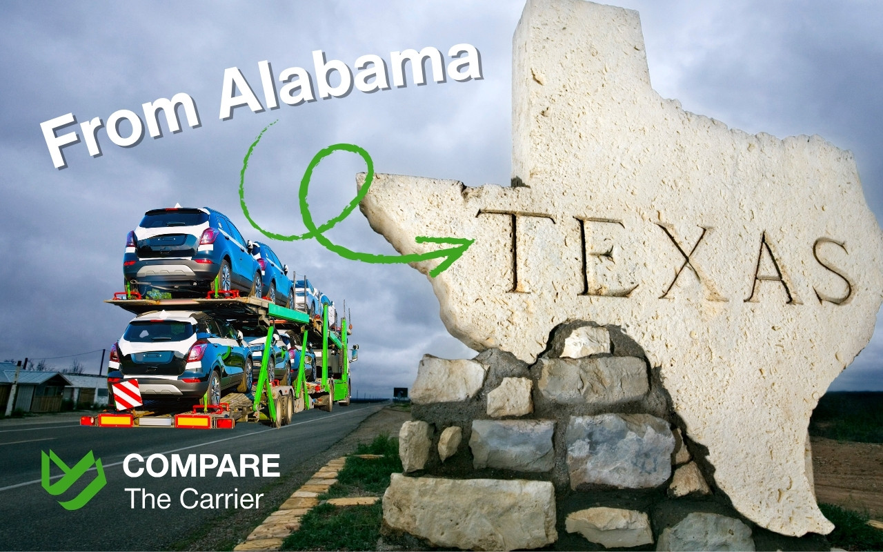 Car Shipping from Alabama to Texas